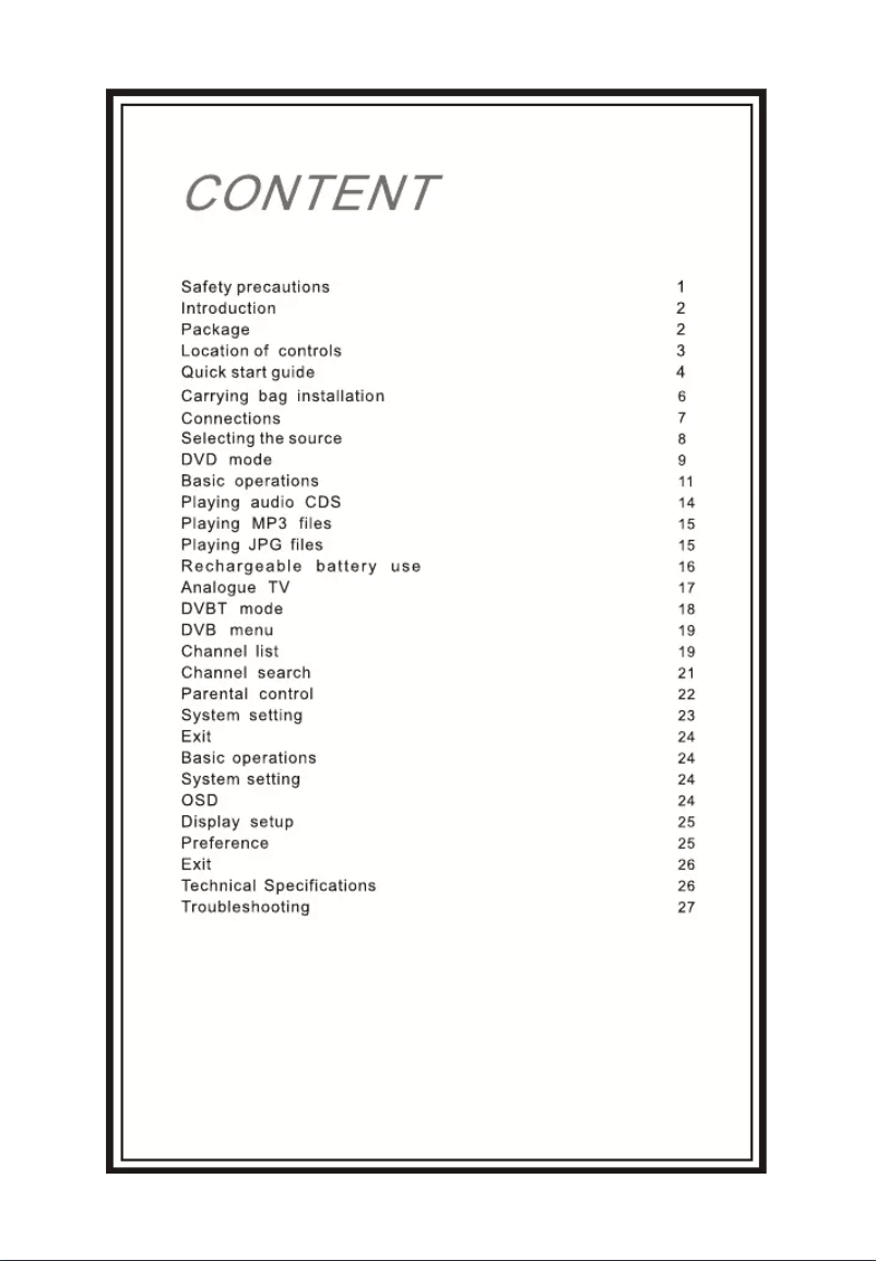 Page 1 de la notice Manuel utilisateur Scott DPX 7040 HTV