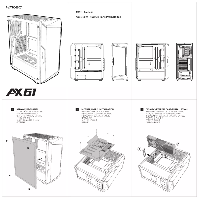Page 1 de la notice Manuel utilisateur Antec AX61