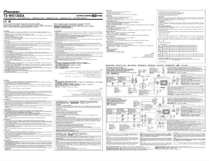 Image de la première page du manuel de l'appareil TS-WX130DA