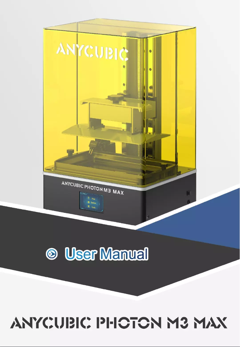 Página 1 del manual Manual de usuario Anycubic Photon M3 Max