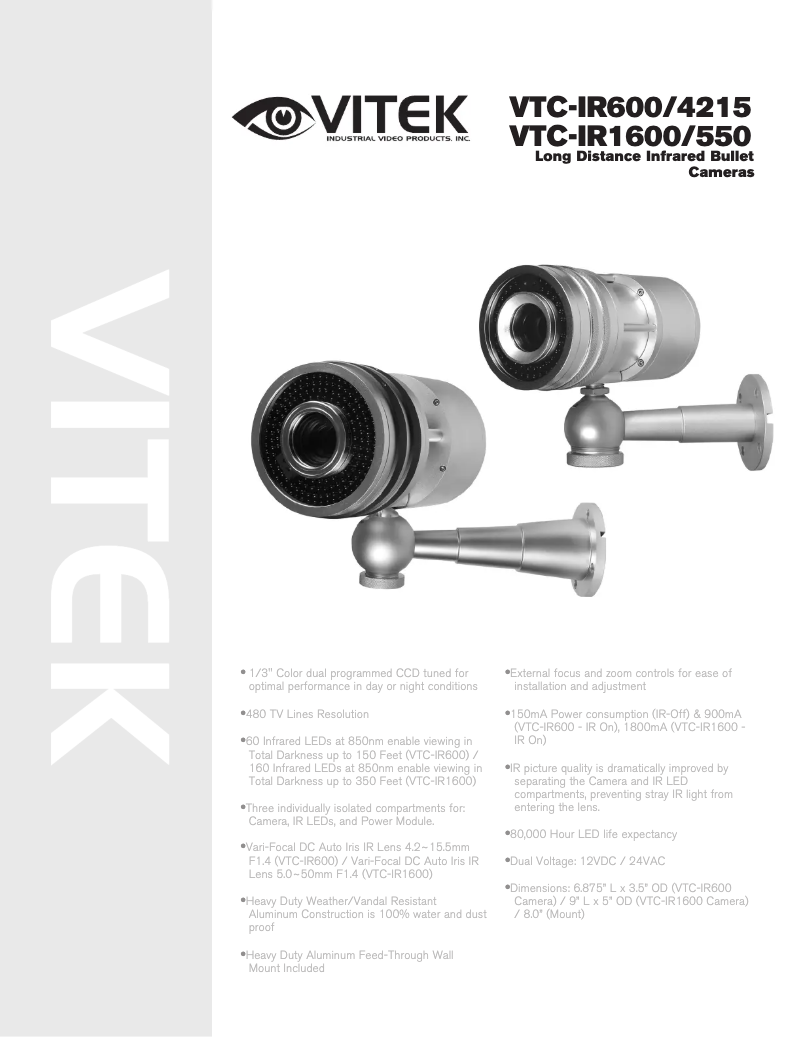 Page 1 de la notice Manuel utilisateur Vitek VTC-IR600/4215