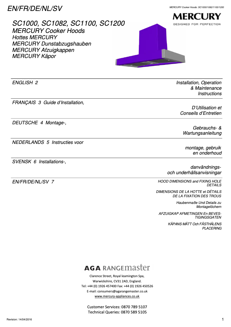 Page n°1 - Manuel utilisateur Falcon SC1082
