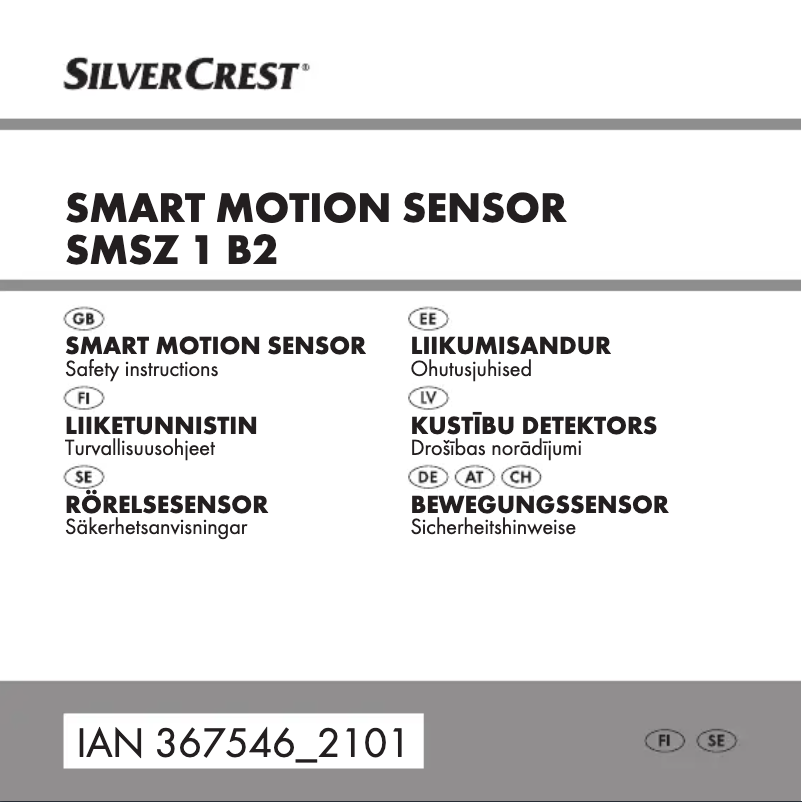 Page n°1 - Manuel utilisateur SilverCrest SMSZ 1 B2