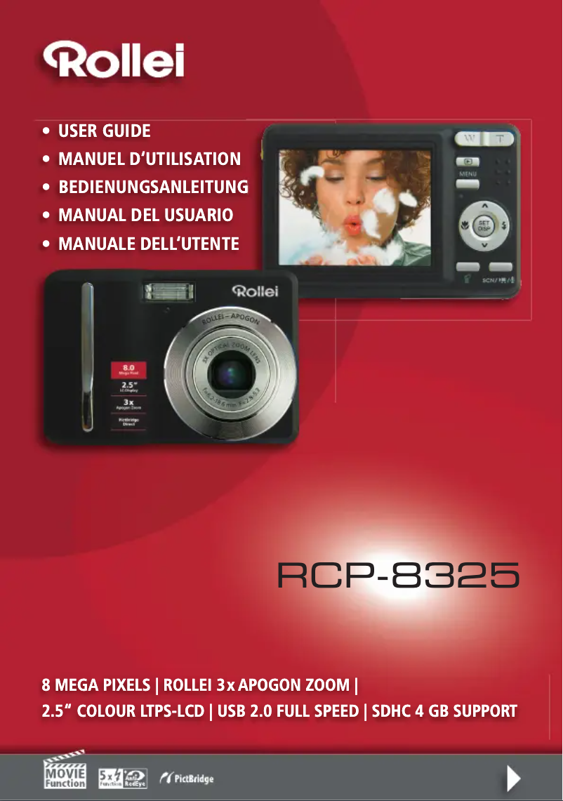 Page 1 de la notice Manuel utilisateur Rollei RCP-8325