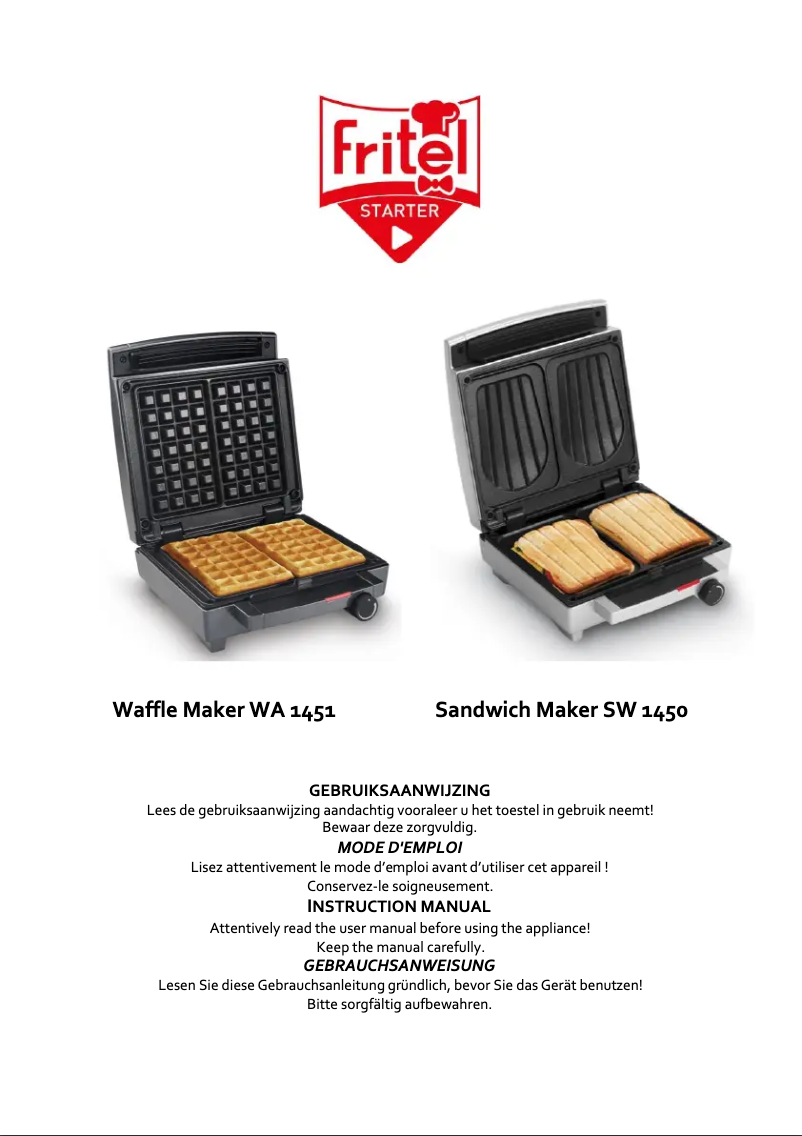 Page n°1 - Manuel utilisateur Fritel SW 1450