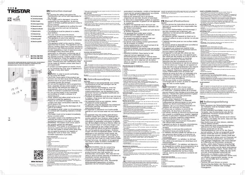 Página 1 del manual Manual de usuario TriStar KA-5132