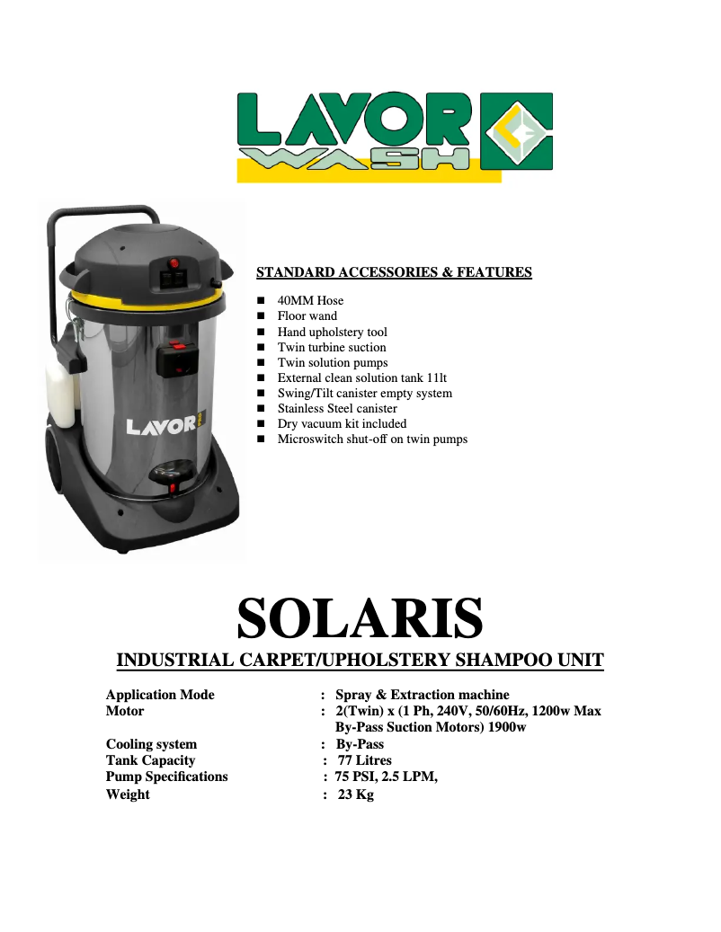 Image de la première page du manuel de l'appareil Costellation IR