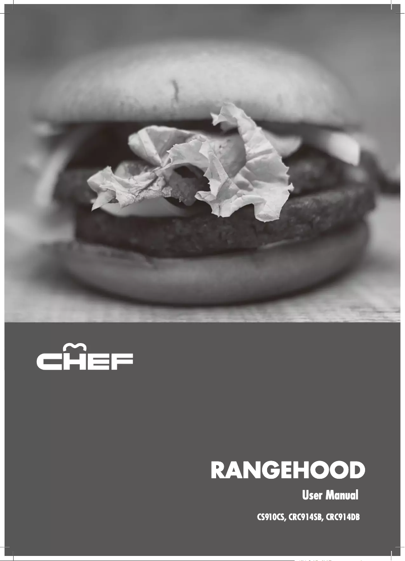 Página 1 del manual Manual de usuario Chef CRC914SB