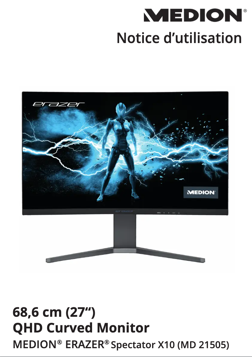 Image de la première page du manuel de l'appareil ERAZER Spectator X10 (MD 21505)