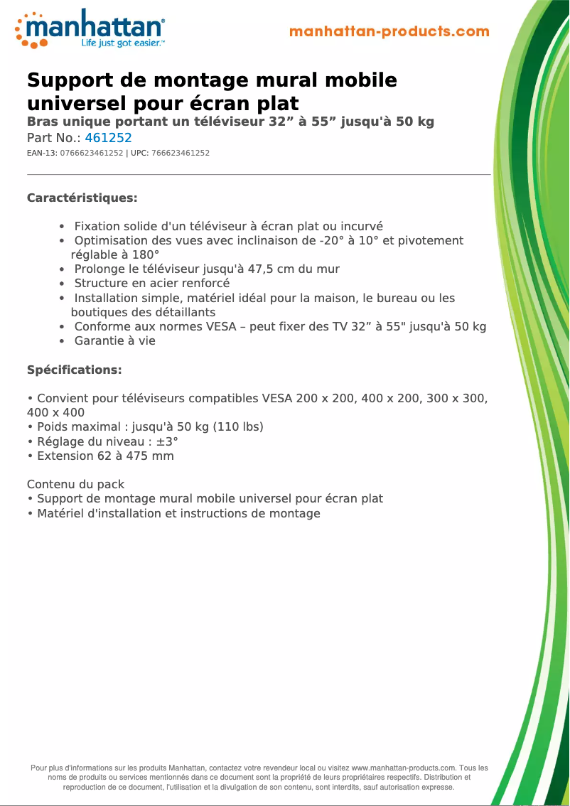 Page n°1 - Fiche technique Manhattan 461252