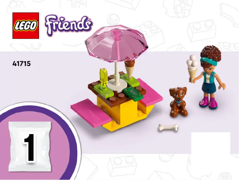 Page n°1 - Consignes visuelles Lego Friends 41715