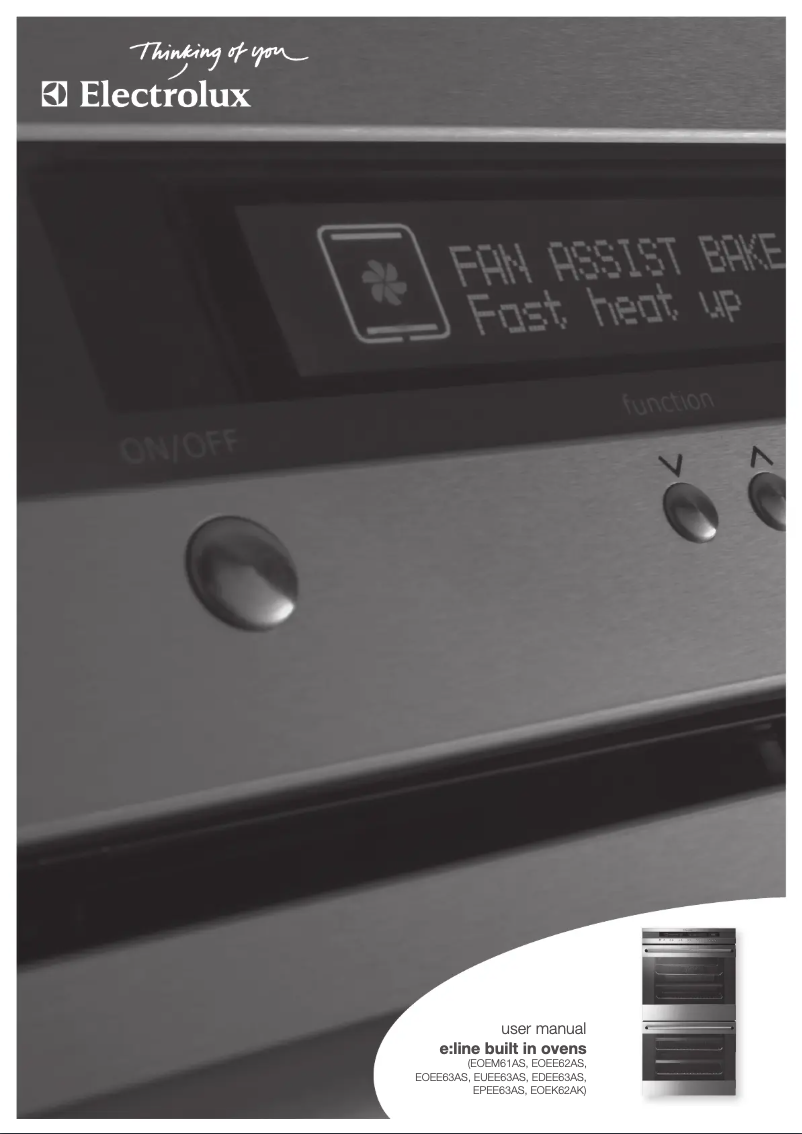 Page 1 de la notice Manuel utilisateur Electrolux EOEM61AS