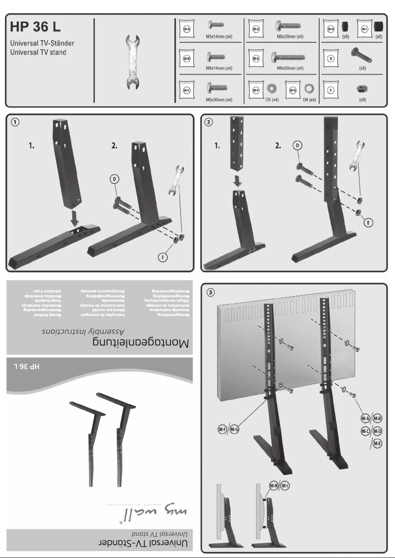 Page 1 de la notice Manuel utilisateur My Wall HP 36 L
