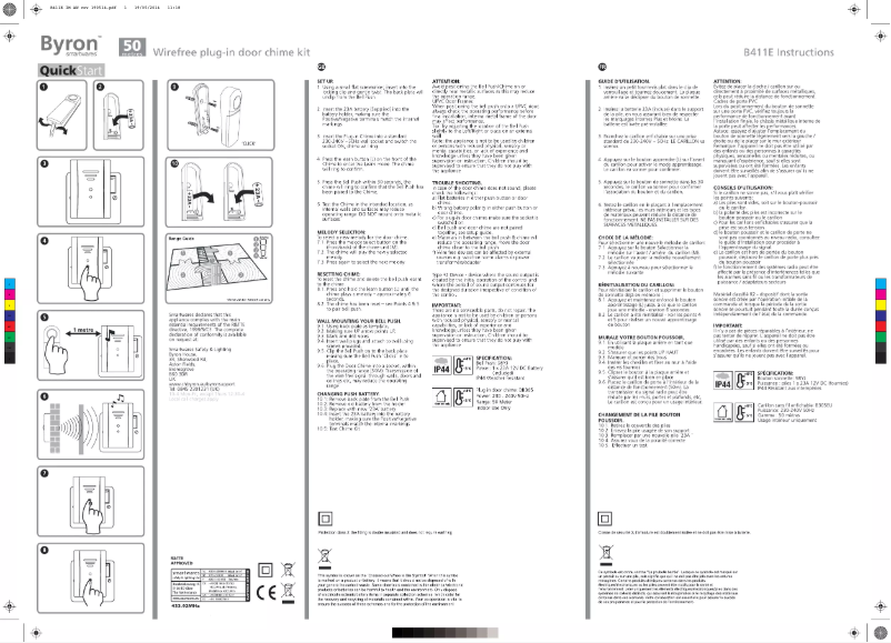Página 1 del manual Manual de instrucciones Byron B411E