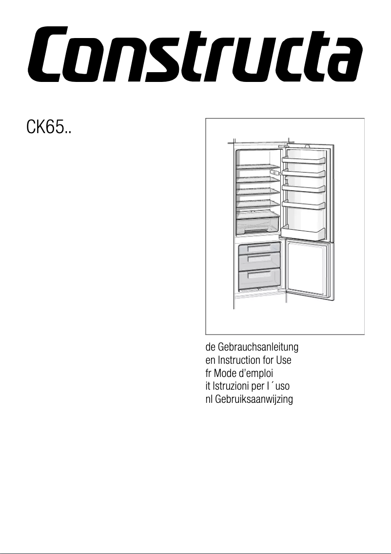 Page 1 de la notice Manuel utilisateur Constructa CK65753