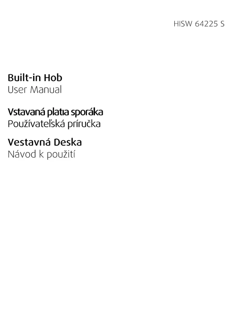 Page 1 de la notice Manuel utilisateur Beko HISW 64225 S