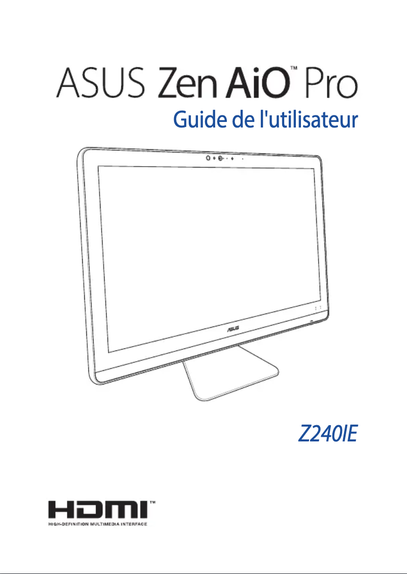 Page 1 de la notice Manuel utilisateur Asus Zen AiO Pro 24 Z240