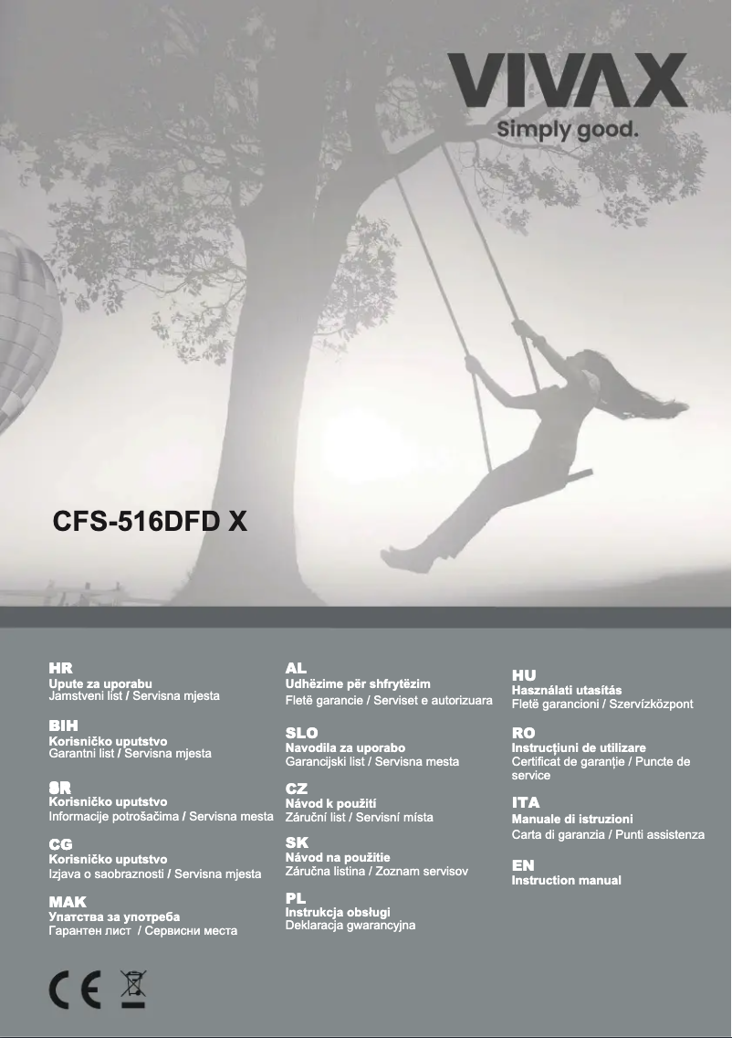 Page n°1 - Manuel utilisateur Vivax CFS-516DFD