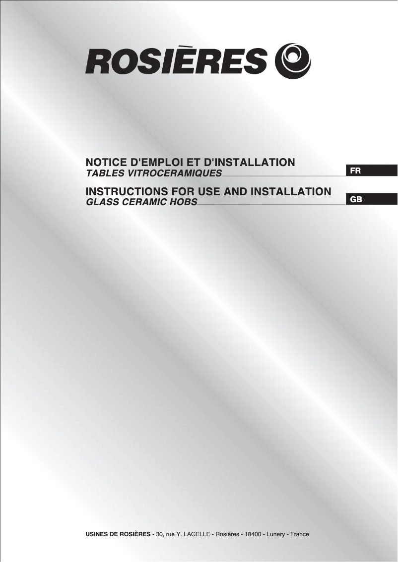Image de la première page du manuel de l'appareil RVE 7420 IN