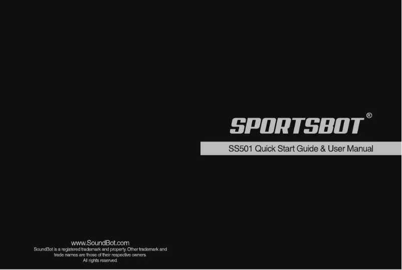 Image de la première page du manuel de l'appareil SS501