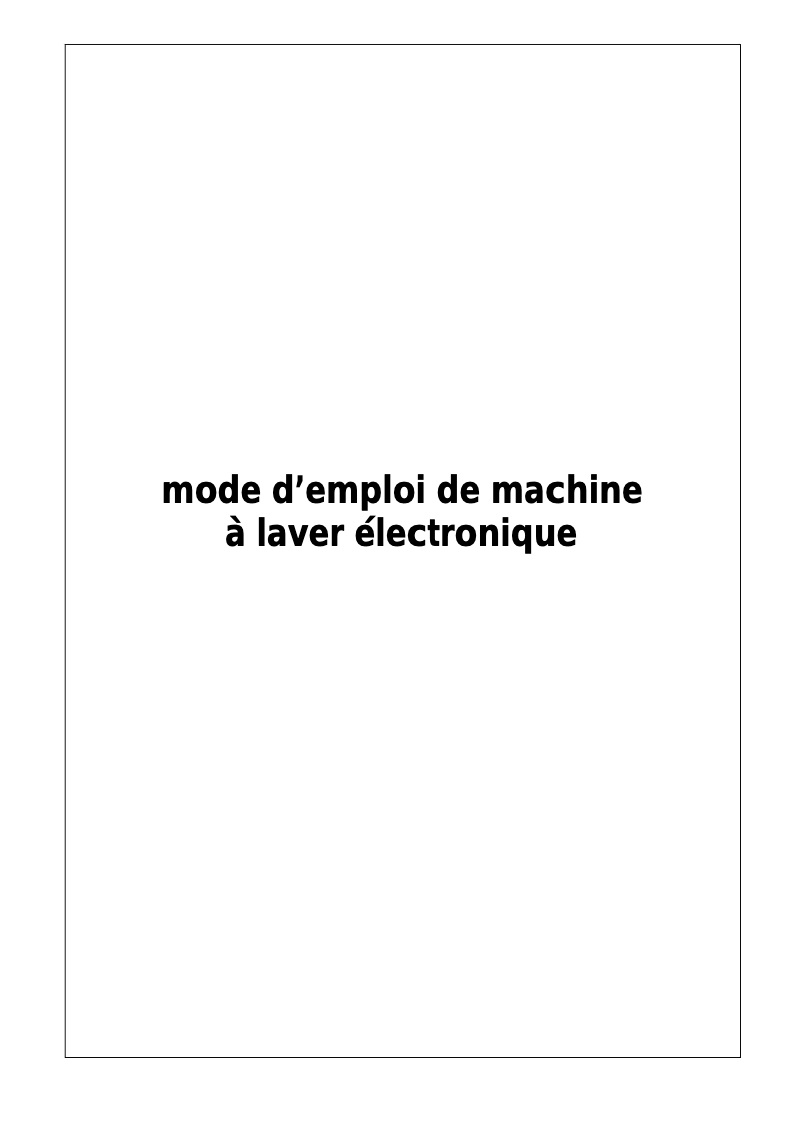Image de la première page du manuel de l'appareil CL1207TRSMK2