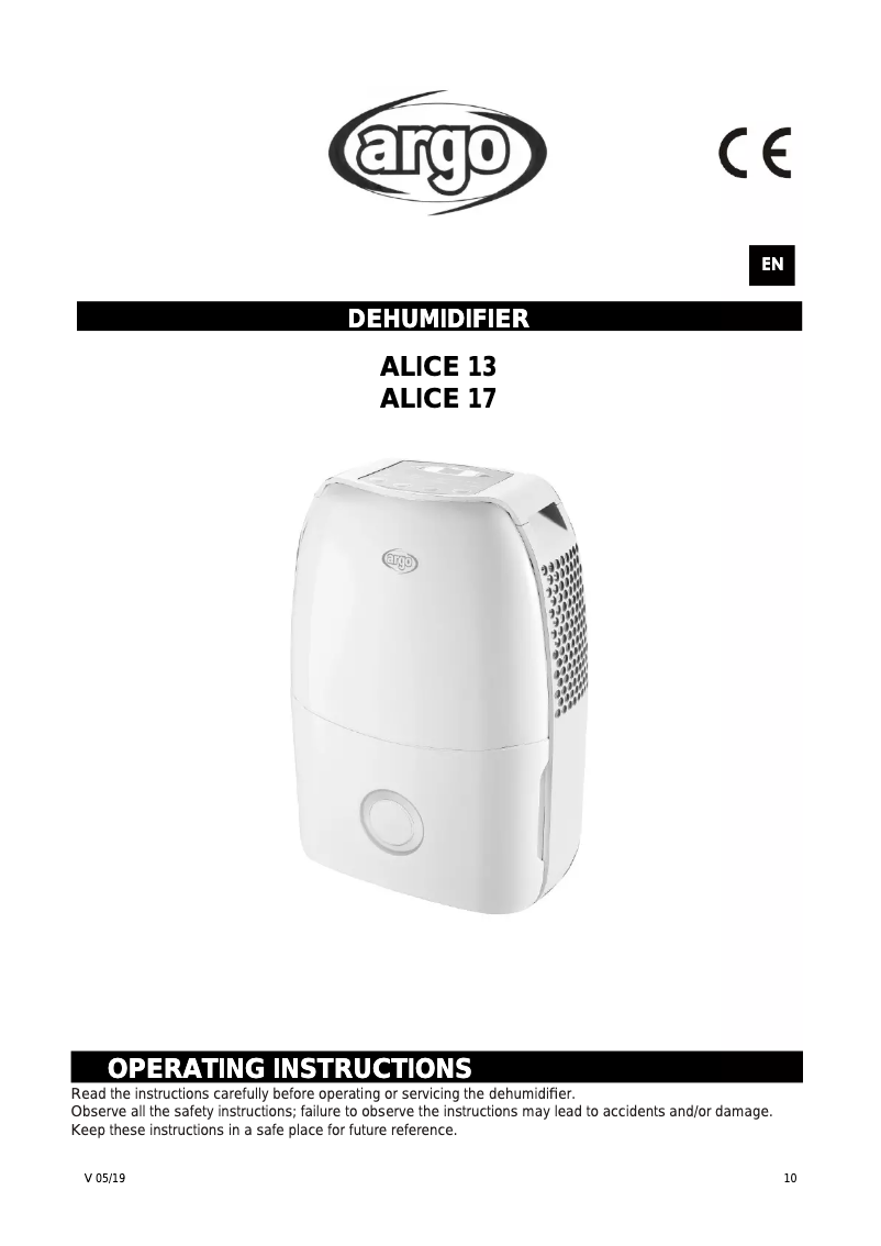 Image de la première page du manuel de l'appareil Alice 17