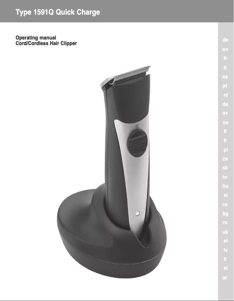 Page 1 de la notice Manuel utilisateur Moser Chromini Pro