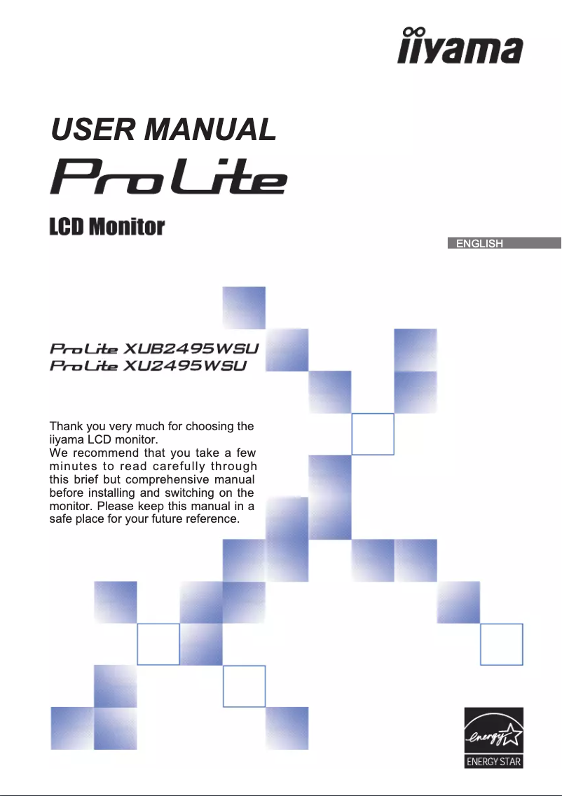 Imagen de la primera página del manual del dispositivo ProLite XU2495WSU-B1