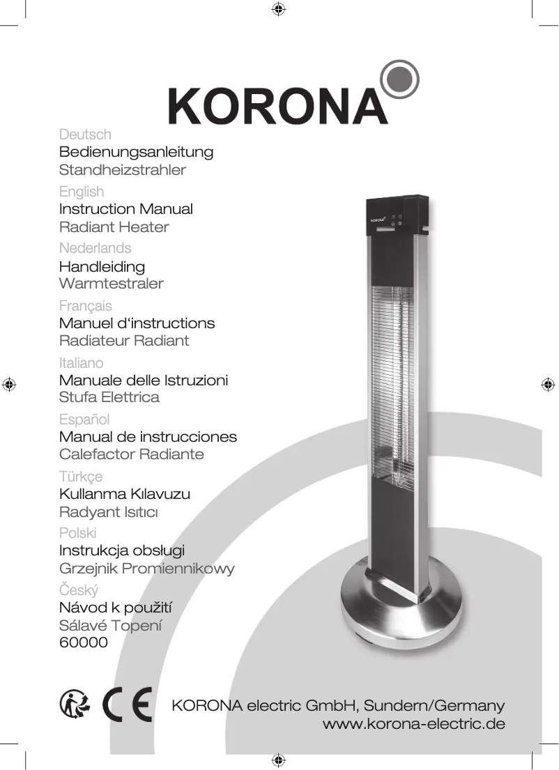 Page 1 of the manual User Manual Korona 60000