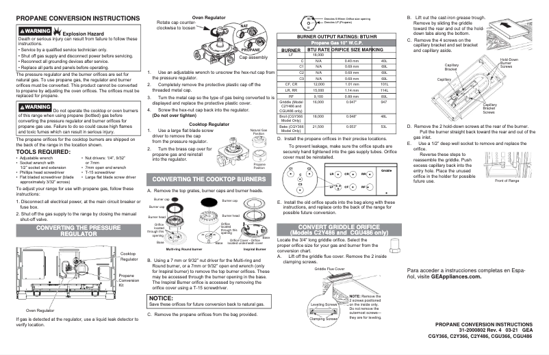 Página 1 del manual Manual de usuario GE Café CGY366P4TW2