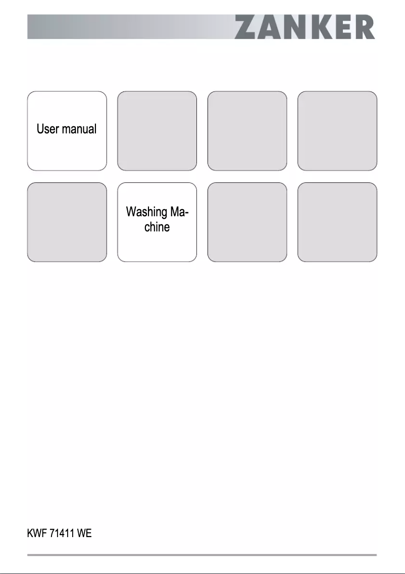 Page 1 de la notice Manuel utilisateur Zanker KWF 71411 WE