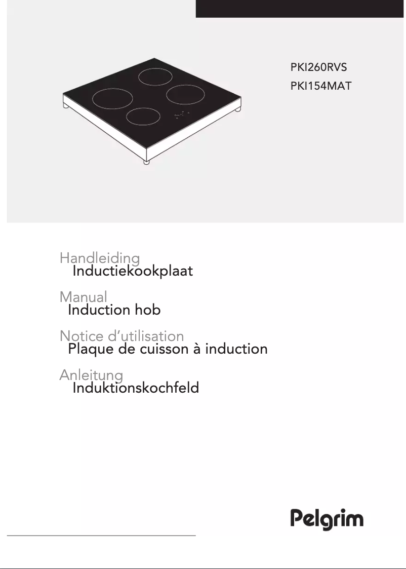 Page 1 de la notice Manuel utilisateur Pelgrim PKI260RVS