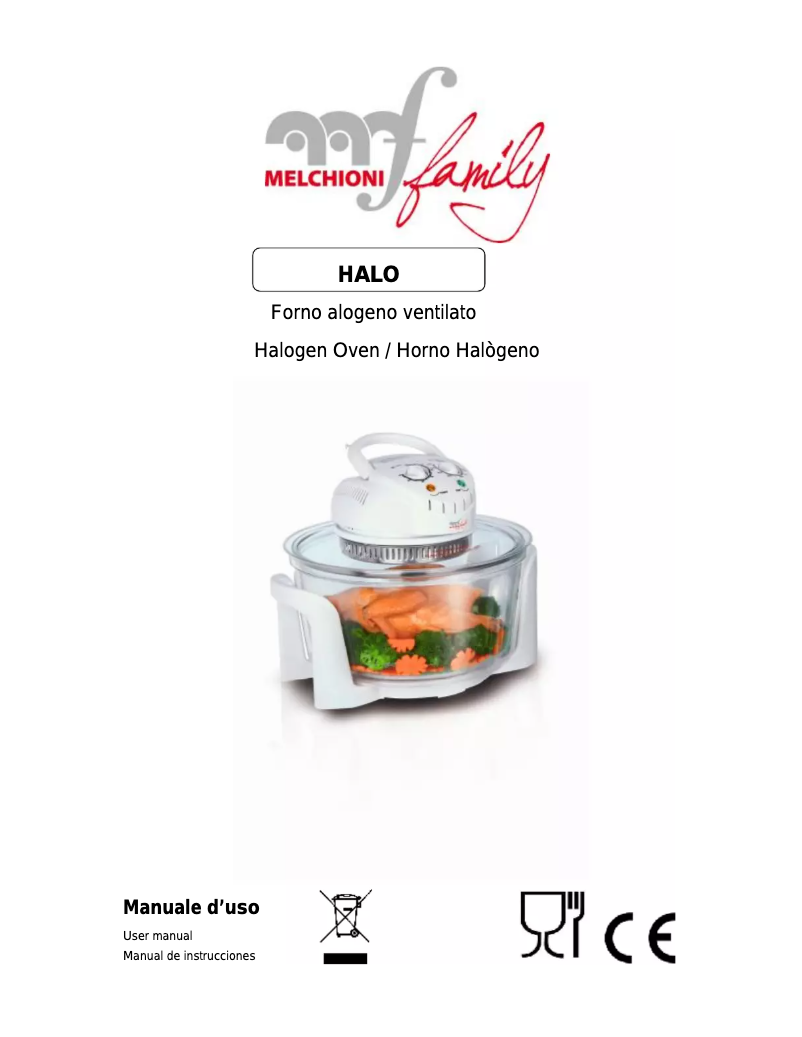 Page 1 de la notice Manuel utilisateur Melchioni Halo
