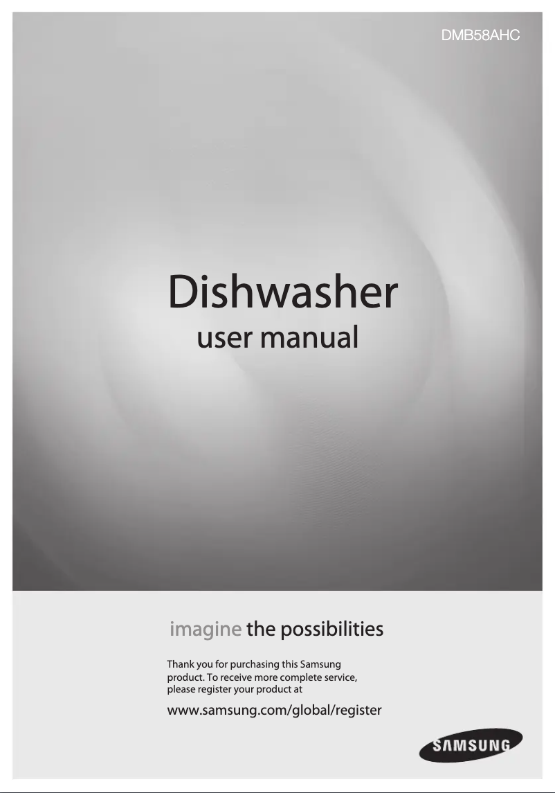 Page n°1 - Manuel utilisateur Samsung DMB58AHC