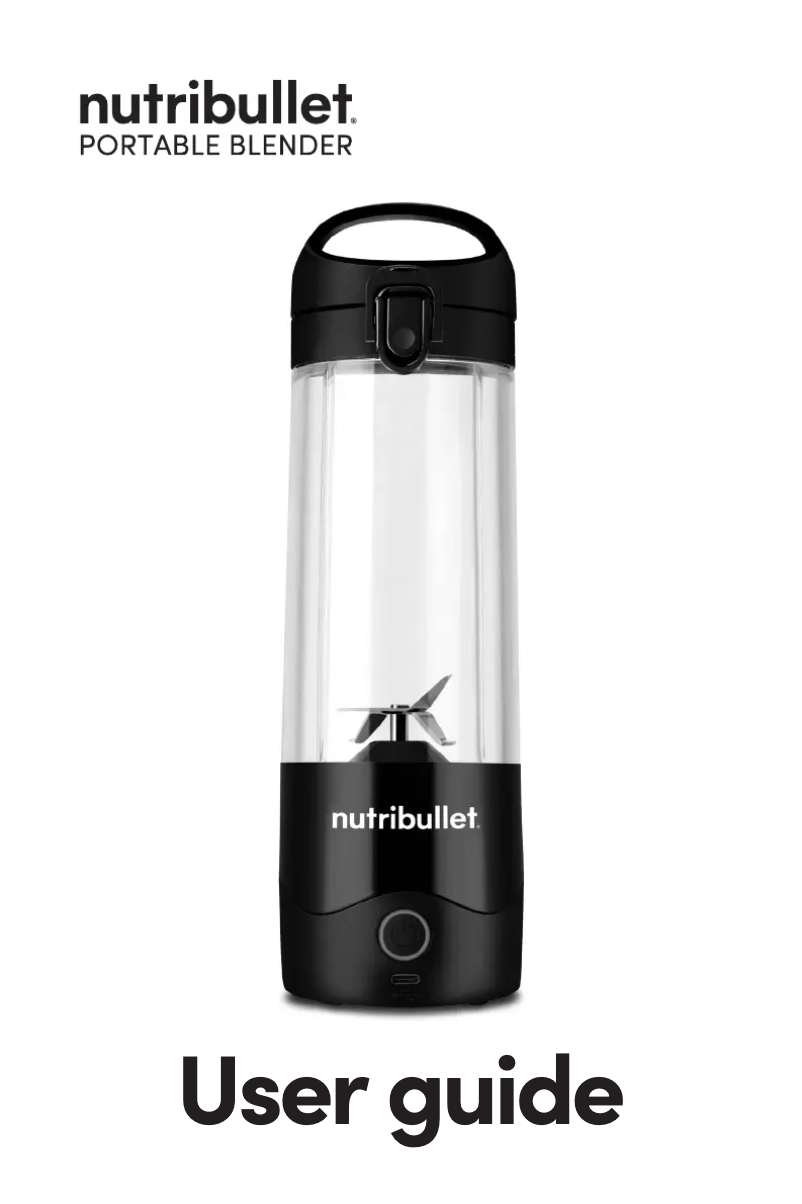Page 1 de la notice Manuel utilisateur NutriBullet Portable