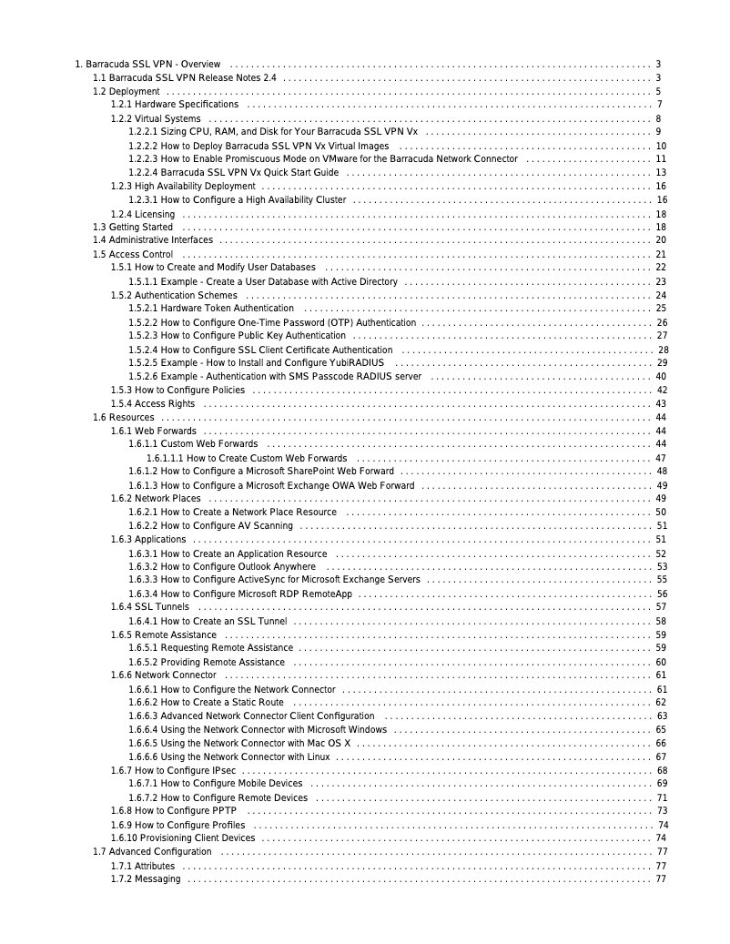 Page 1 de la notice Manuel utilisateur Barracuda Networks SSL VPN 880