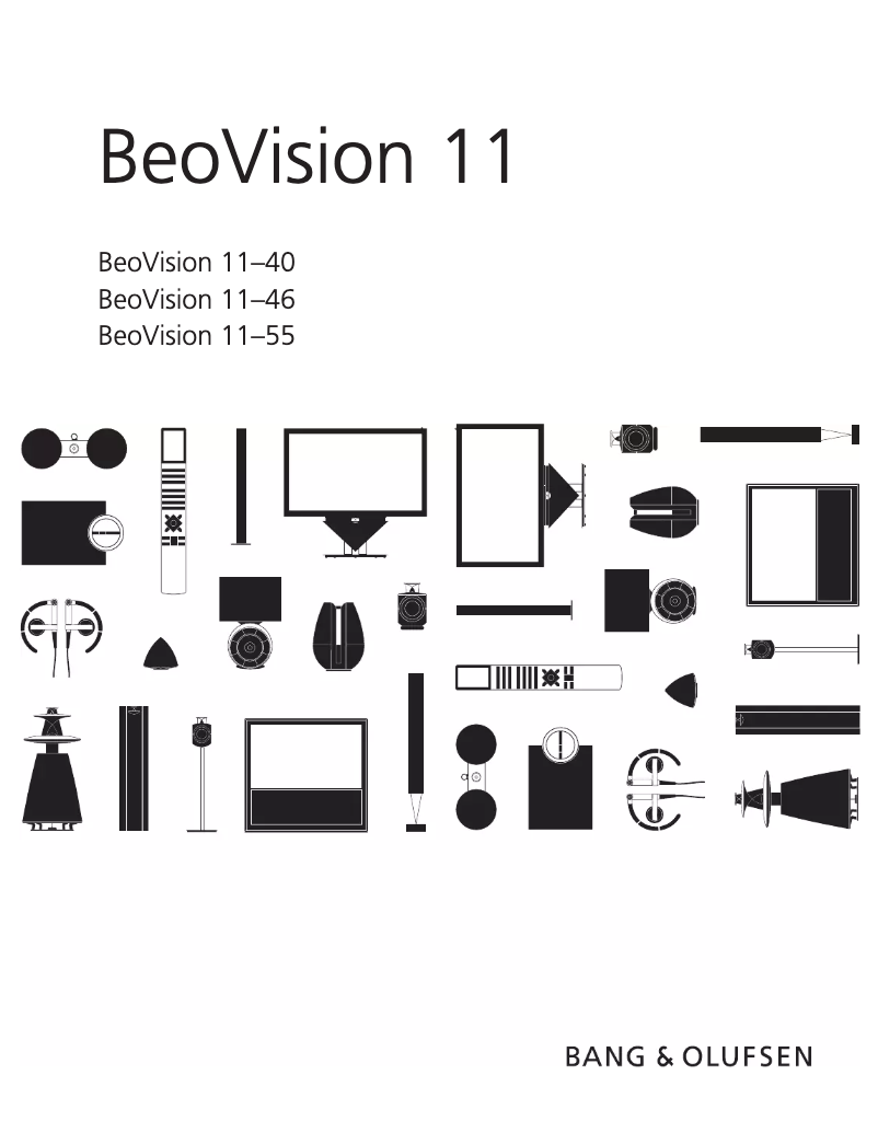 Image de la première page du manuel de l'appareil BeoVision 11