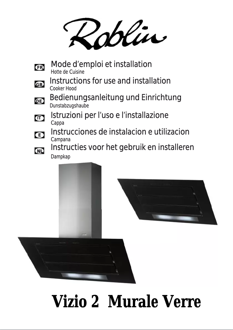 Page 1 de la notice Manuel utilisateur Roblin Vizio 2