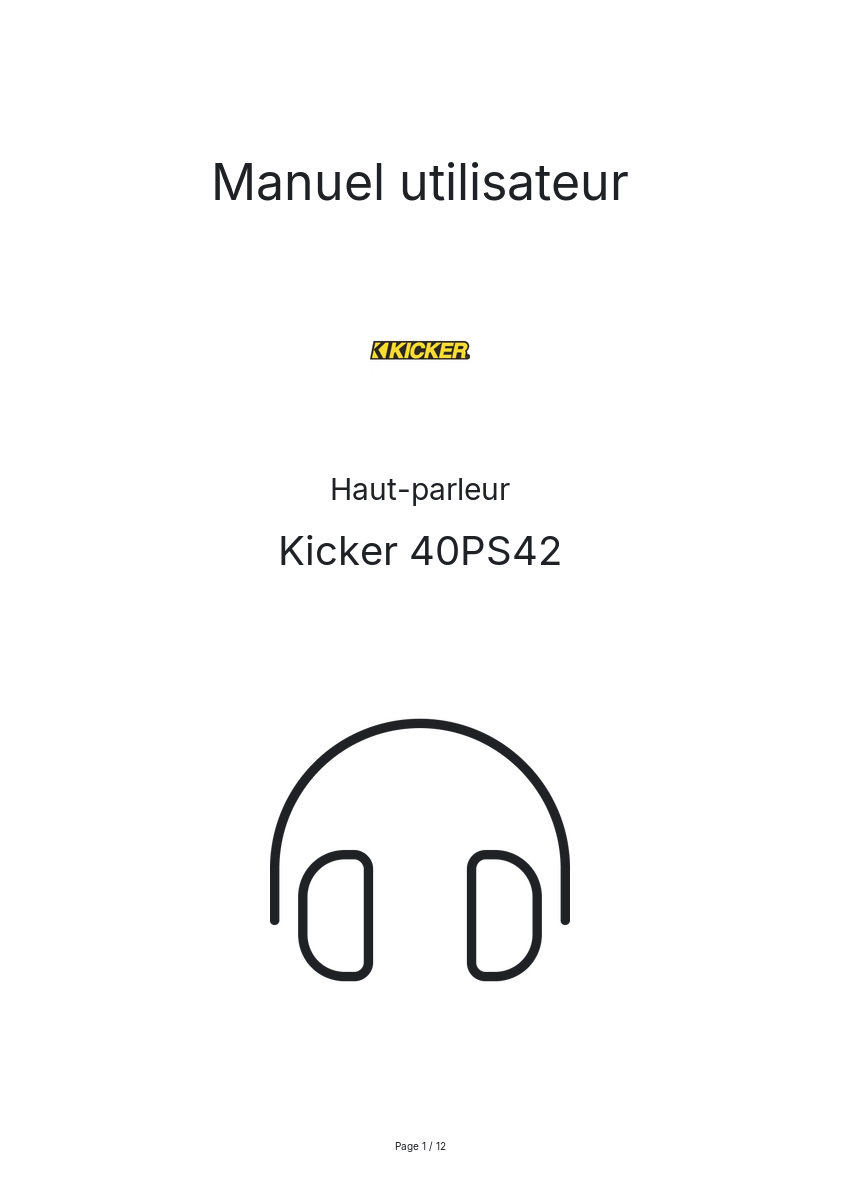 Image de la première page du manuel de l'appareil 40PS42