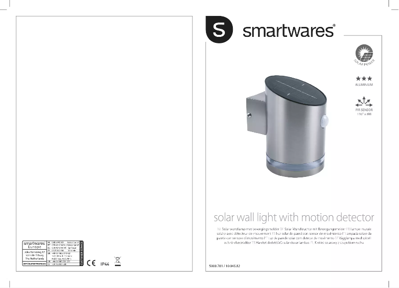 Page 1 de la notice Manuel utilisateur Smartwares 5000.701