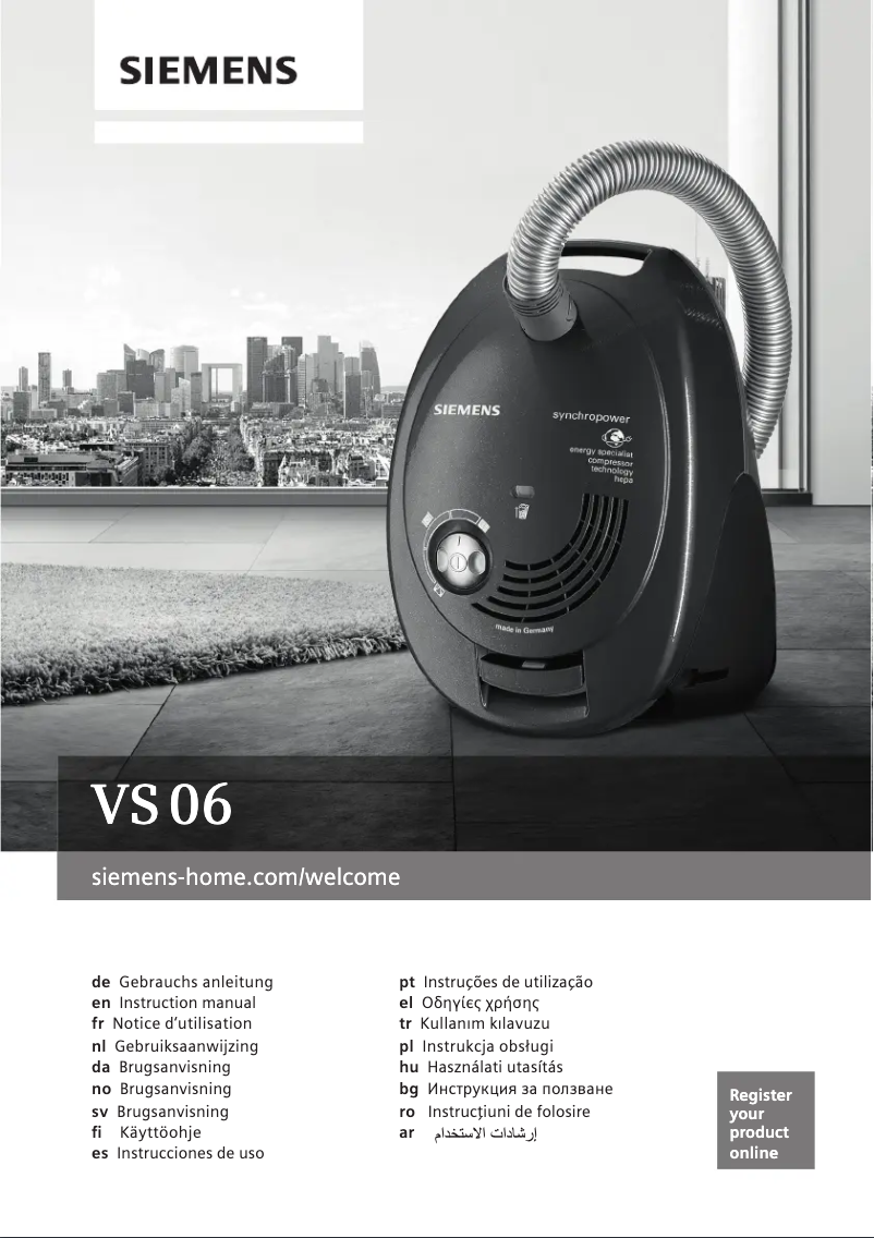 Image de la première page du manuel de l'appareil VS06C110