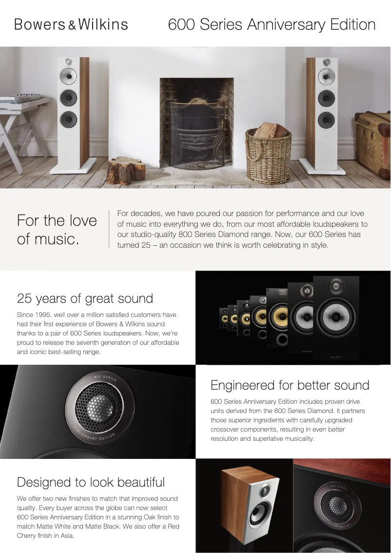 Página 1 del manual Ficha técnica Bowers & Wilkins 607 S2