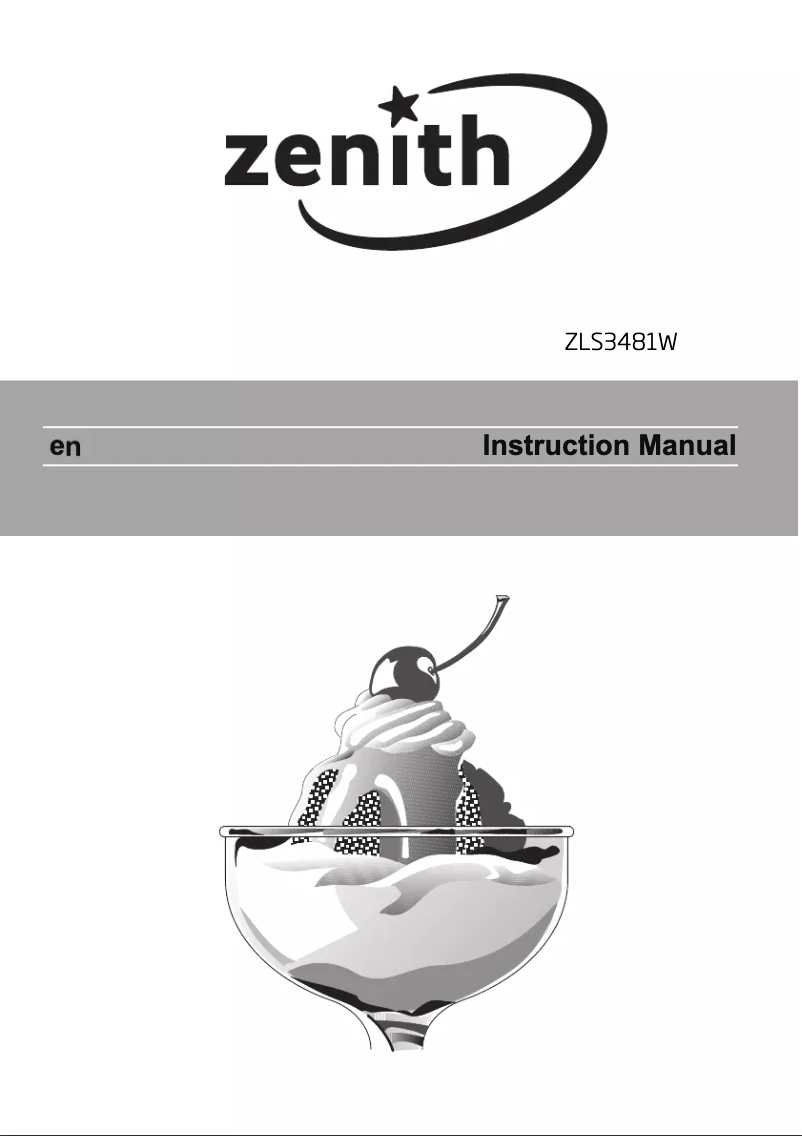 Image de la première page du manuel de l'appareil ZLS3481W