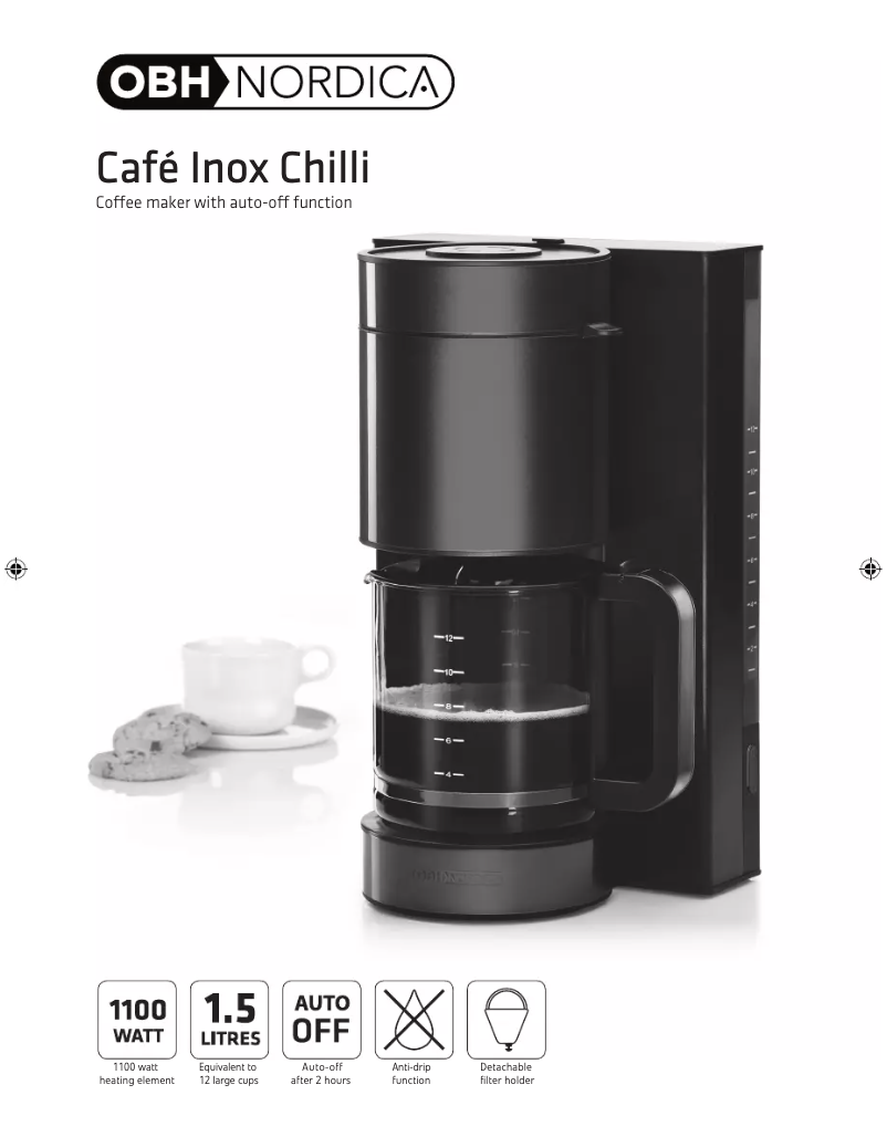 Imagen de la primera página del manual del dispositivo Chilli Inox
