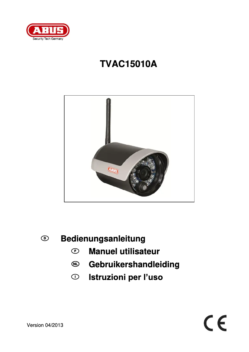 Page n°1 - Manuel utilisateur Abus TVAC15010A