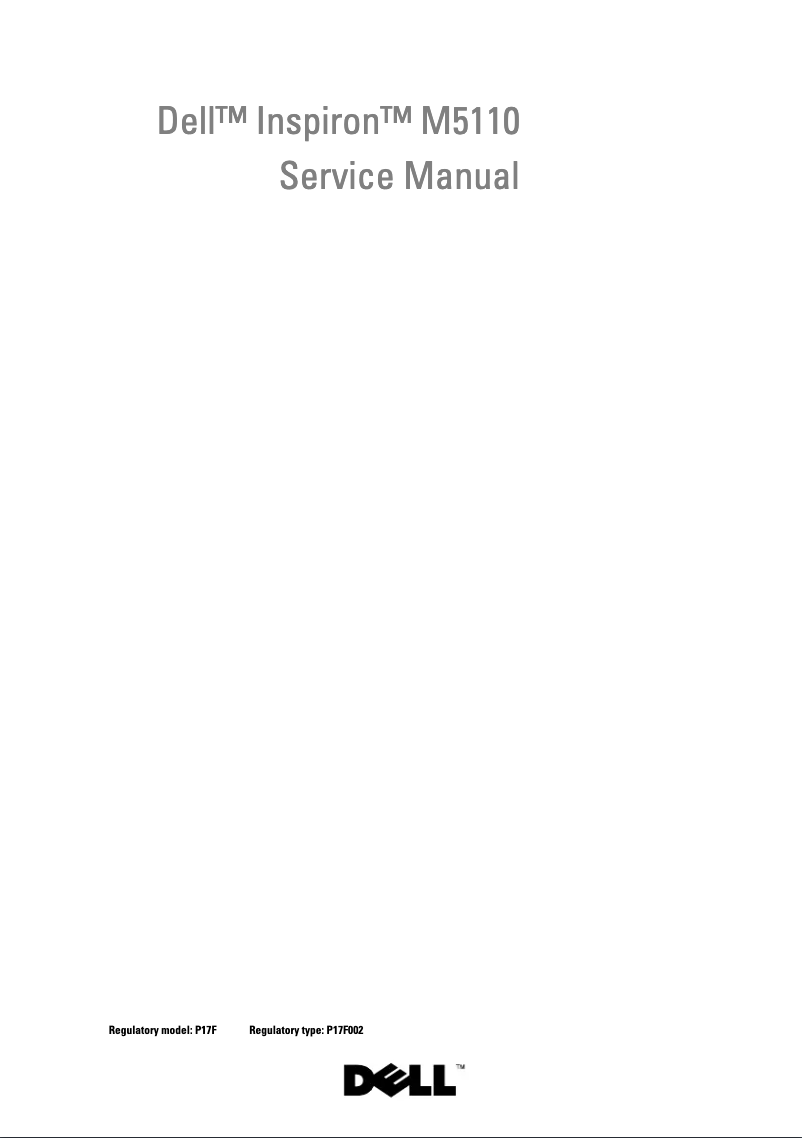 Page n°1 - Manuel utilisateur Dell Inspiron M511R