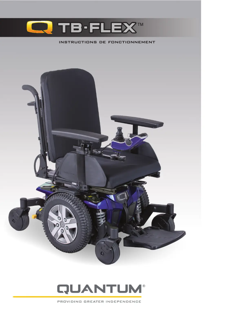 Page 1 de la notice Manuel utilisateur Quantum TRU-Balance Flex