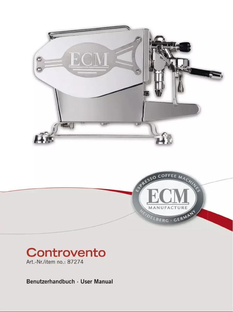 Page n°1 - Manuel utilisateur ECM Controvento