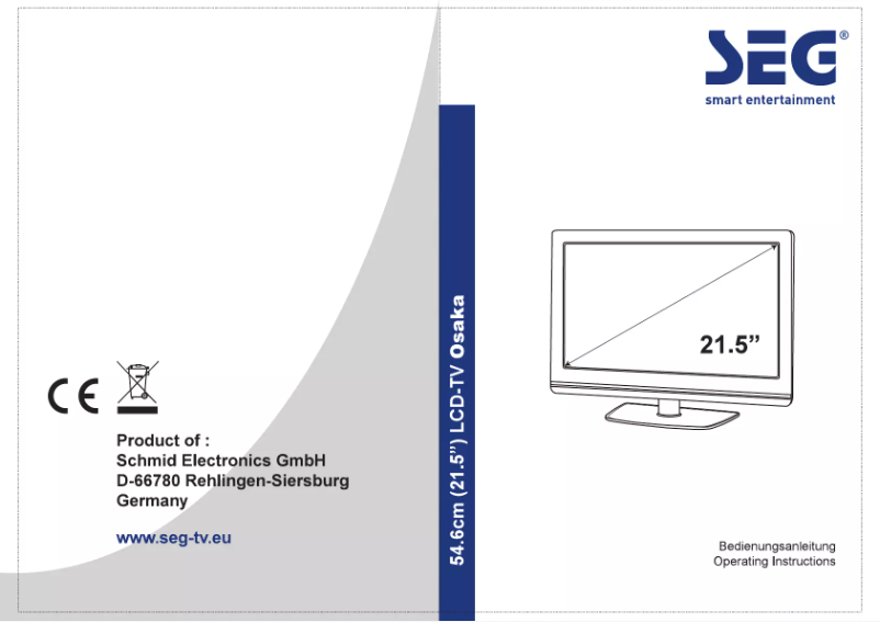 Page 1 of the manual User Manual SEG Osaka