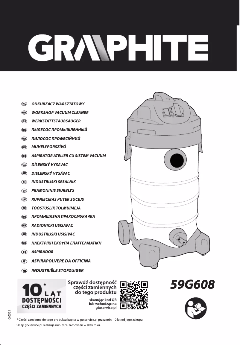 Page 1 de la notice Manuel utilisateur Graphite 59G608